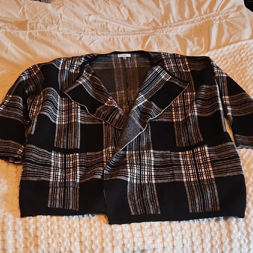 Sioni Monochrome Knit Cardigan